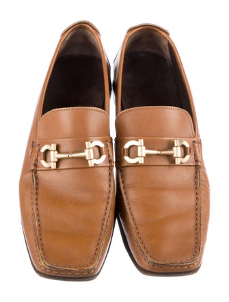 Salvatore Ferragamo Leather Monk Straps