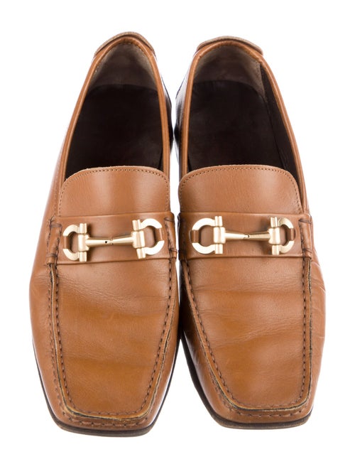 Salvatore Ferragamo Leather Monk Straps