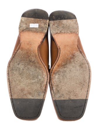 Salvatore Ferragamo Leather Monk Straps