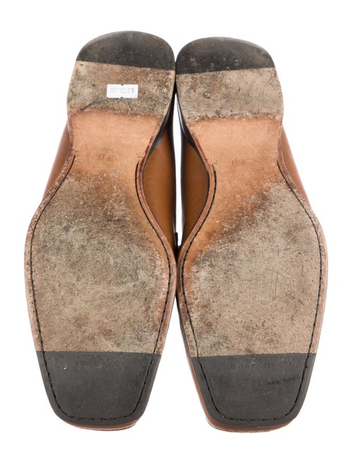 Salvatore Ferragamo Leather Monk Straps