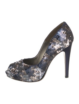 Salvatore Ferragamo Sequins Patterned Pumps
