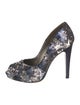 Salvatore Ferragamo Sequins Patterned Pumps