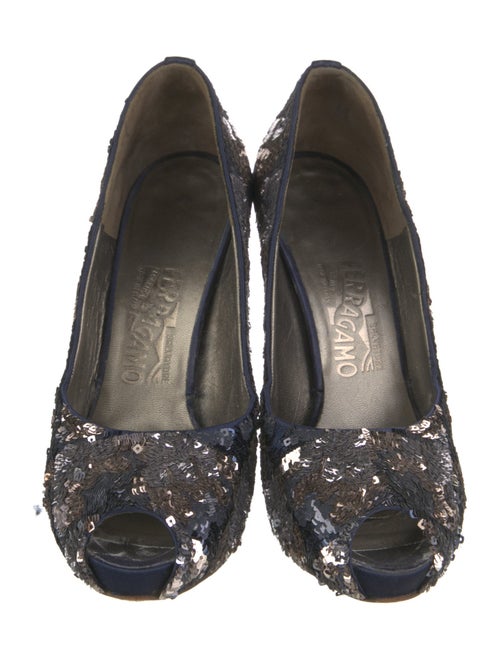 Salvatore Ferragamo Sequins Patterned Pumps