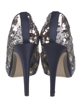 Salvatore Ferragamo Sequins Patterned Pumps