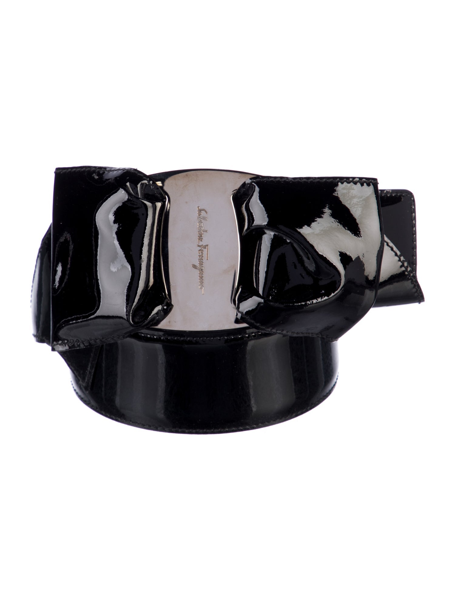 Ferragamo Patent Leather Waist Belt