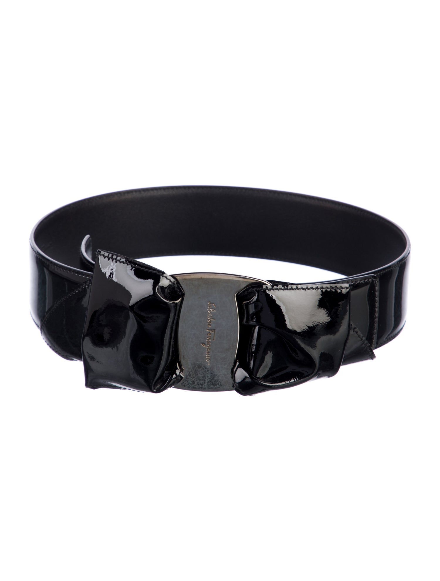 Ferragamo Patent Leather Waist Belt