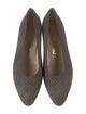 Ferragamo Suede Patterned Pumps
