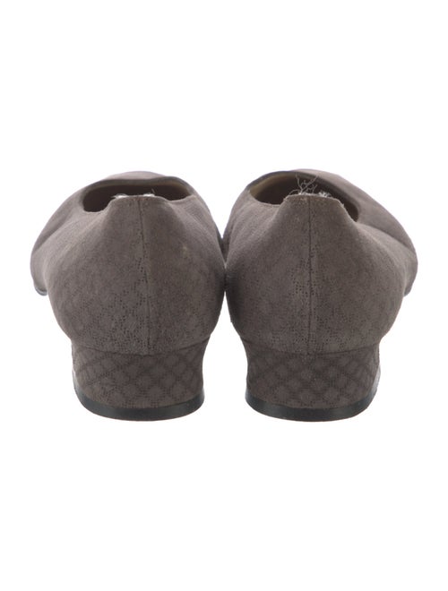 Ferragamo Suede Patterned Pumps