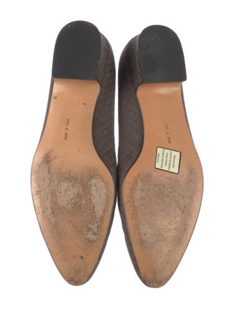 Ferragamo Suede Patterned Pumps