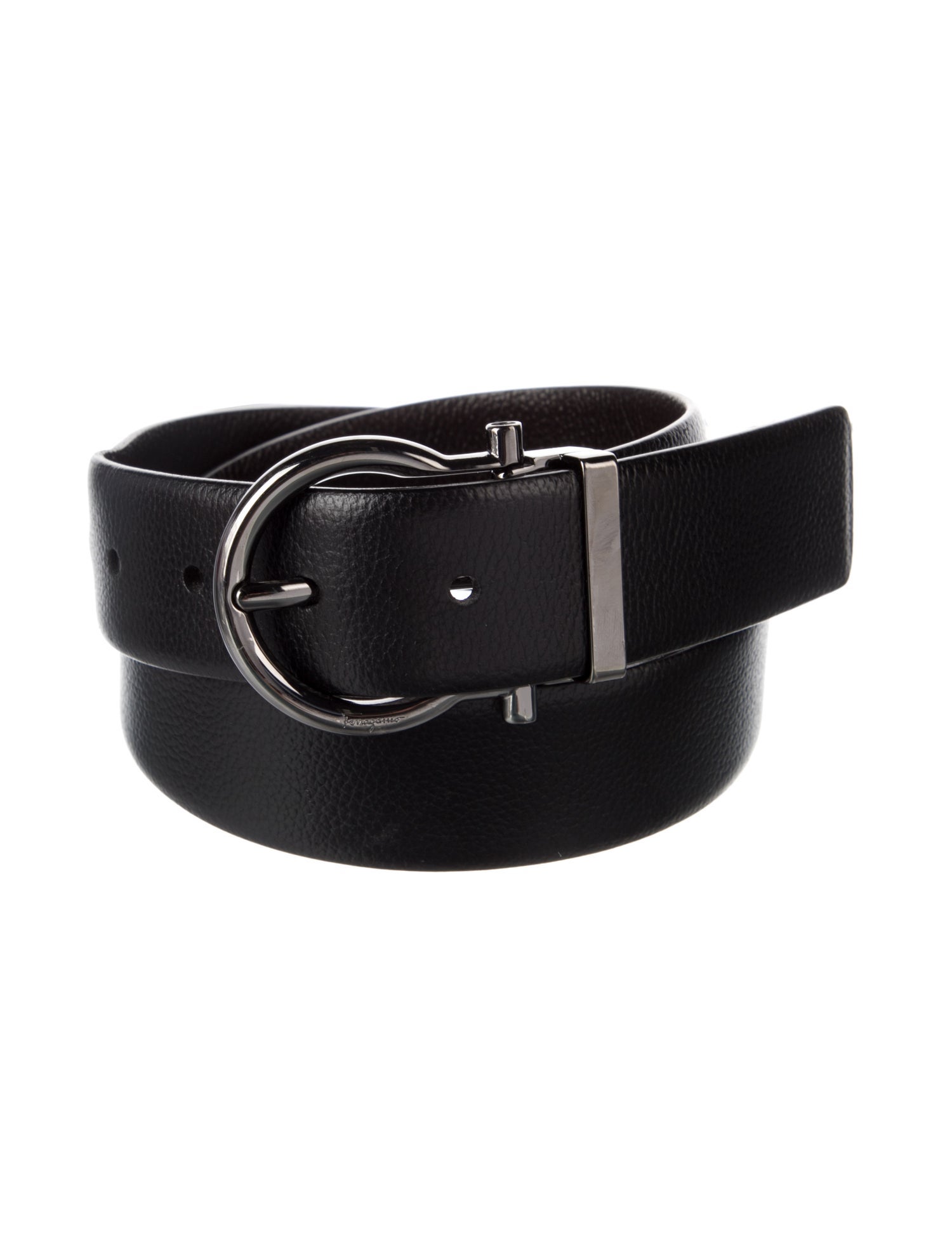 Ferragamo Skinny Leather Waist Belt