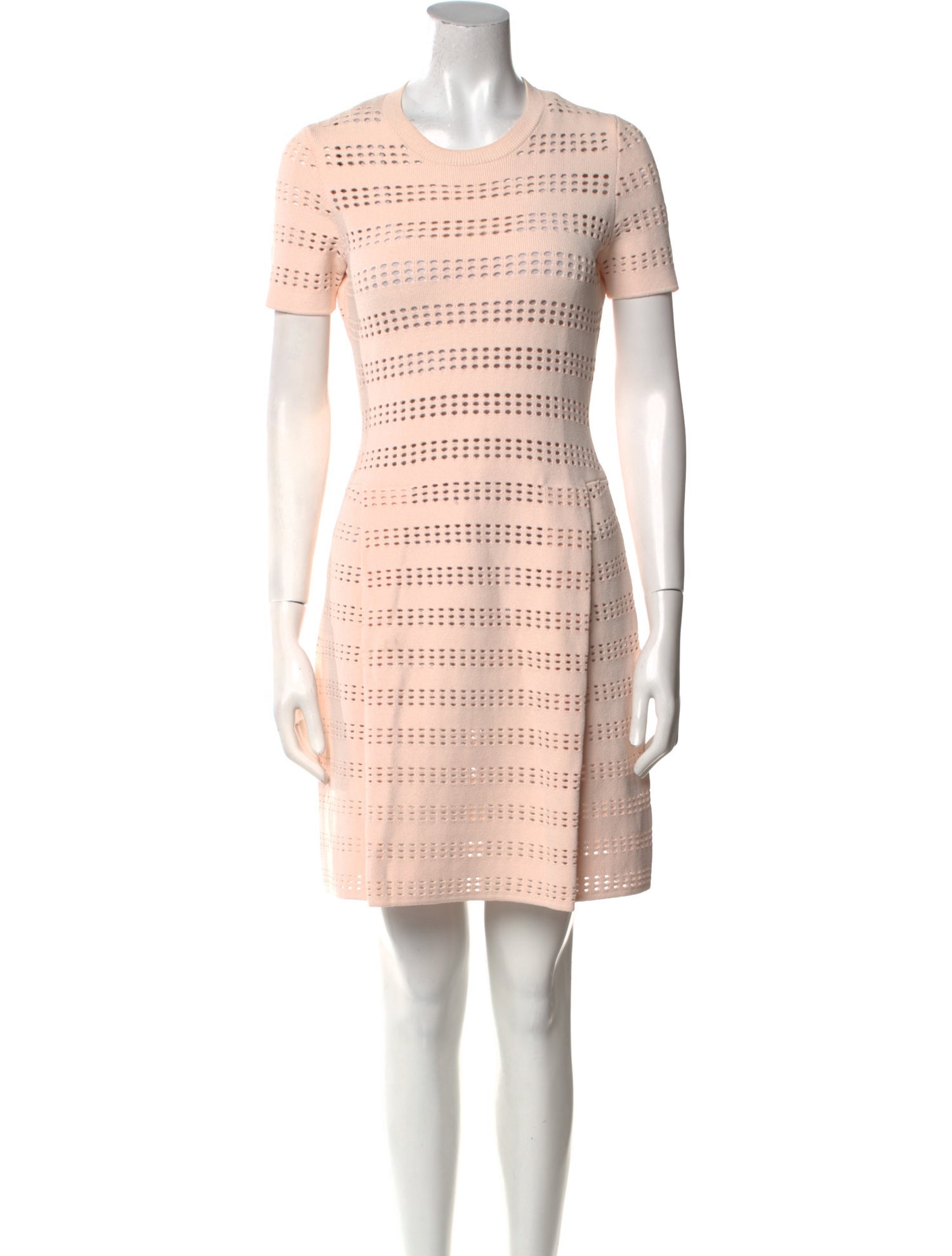 Ferragamo Crew Neck Mini Dress