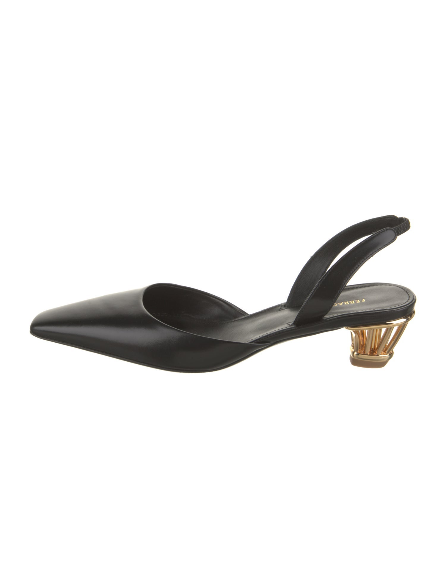 Ferragamo Leather Slingback Pumps