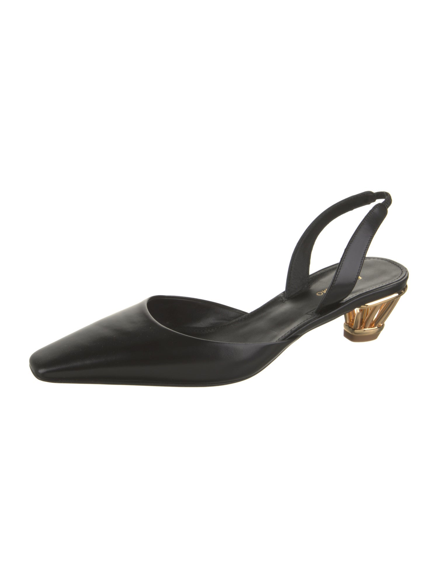 Ferragamo Leather Slingback Pumps
