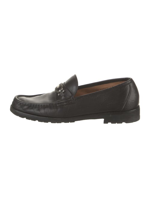 Salvatore Ferragamo Gancini Logo Leather Loafers