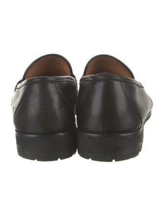 Salvatore Ferragamo Gancini Logo Leather Loafers