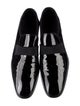 Salvatore Ferragamo Patent Leather Grosgrain Trim Monk Straps