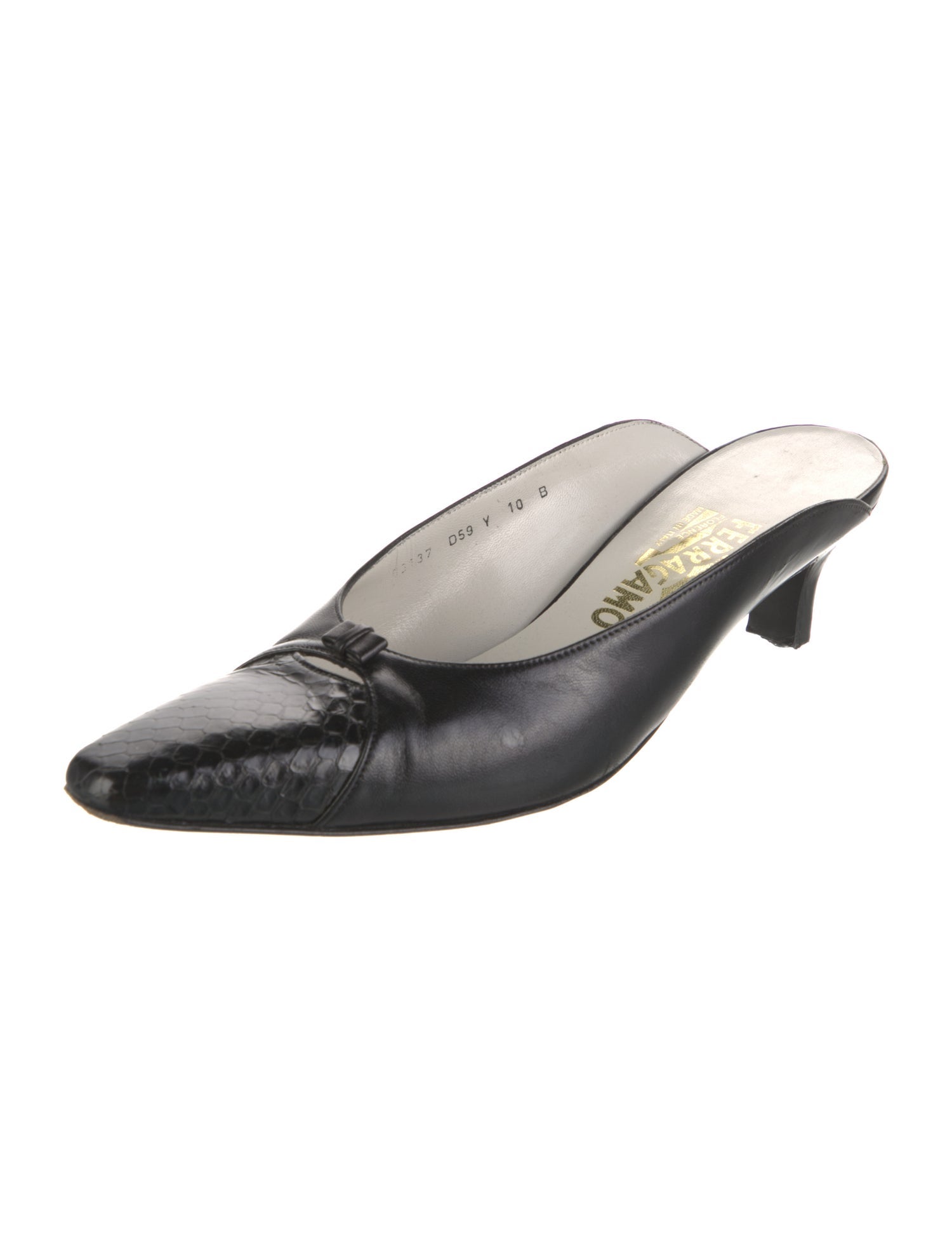 Salvatore Ferragamo Leather Mules