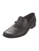 Ferragamo Gancini Logo Leather Dress Loafers