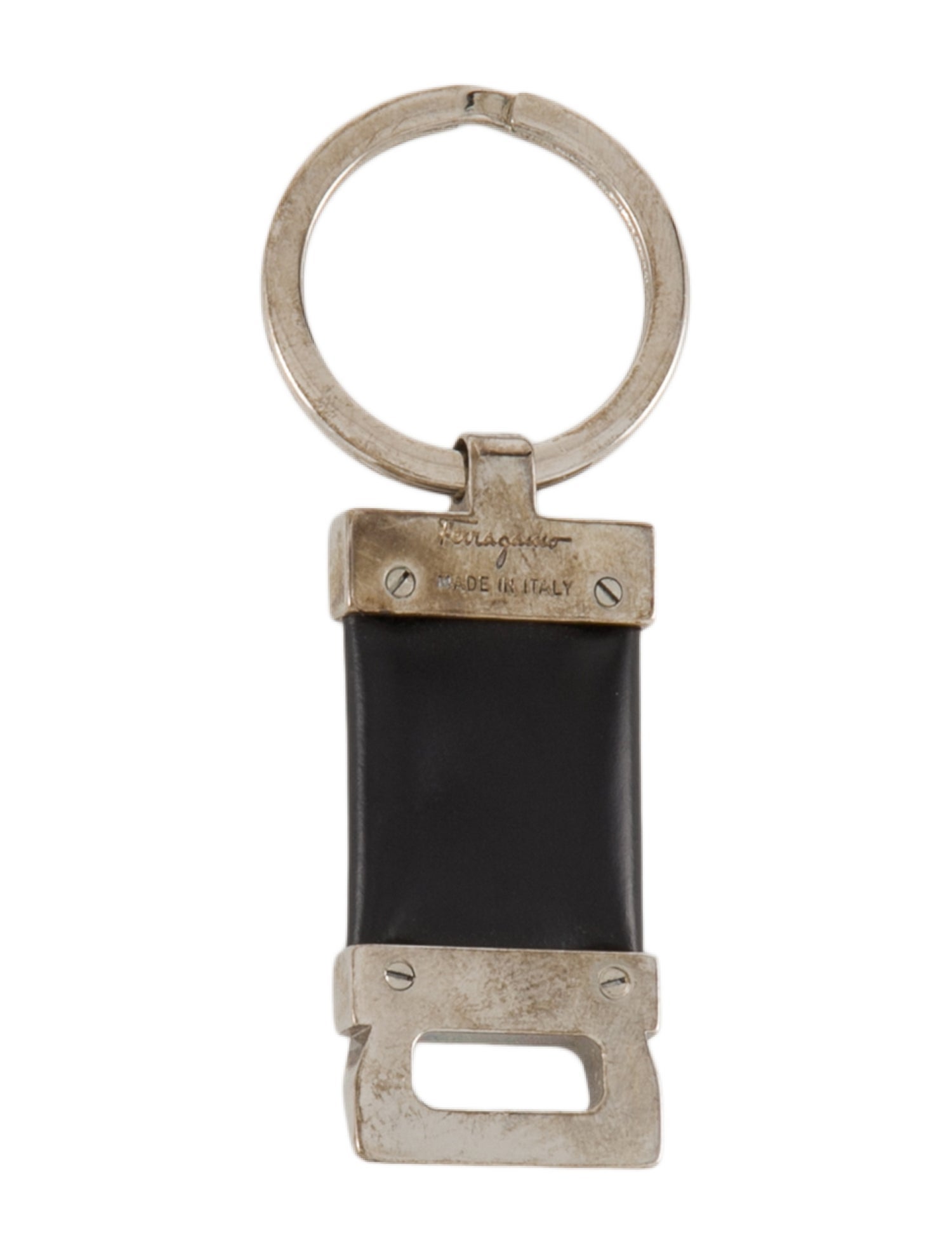 Ferragamo Silver Keychain
