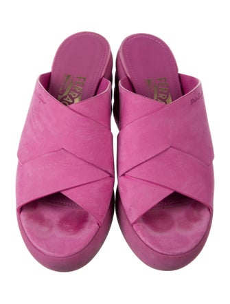 Ferragamo Suede Slides