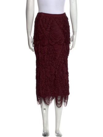 Ferragamo Silk Midi Length Skirt