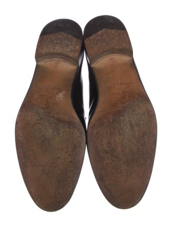 Ferragamo Patent Leather Monk Straps