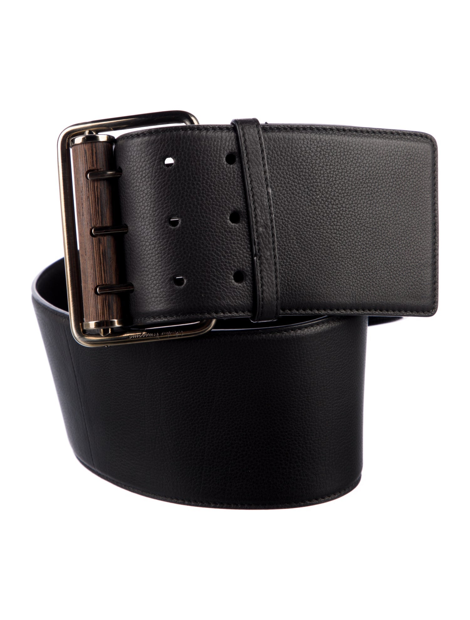 Ferragamo Wide Leather Belt