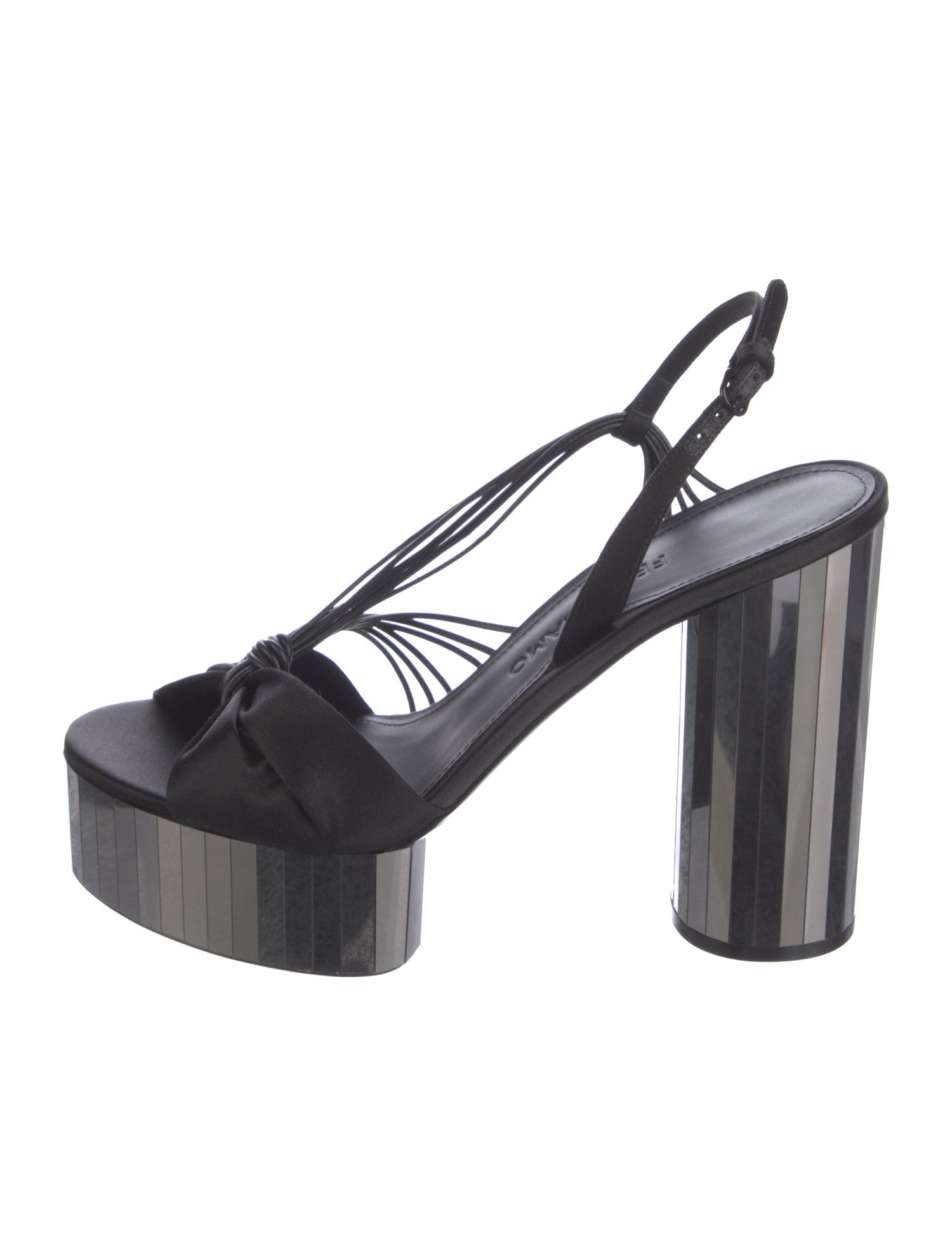 Ferragamo Satin Slingback Pumps