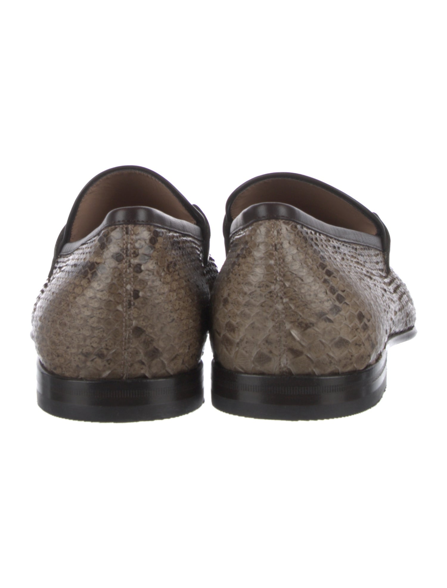 Salvatore Ferragamo Python Animal Print Loafers