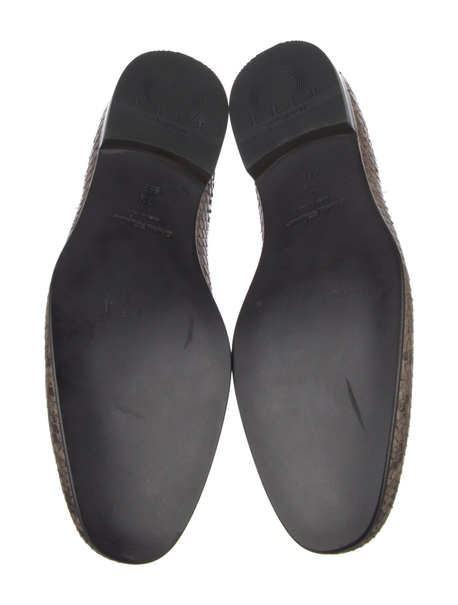 Salvatore Ferragamo Python Animal Print Loafers