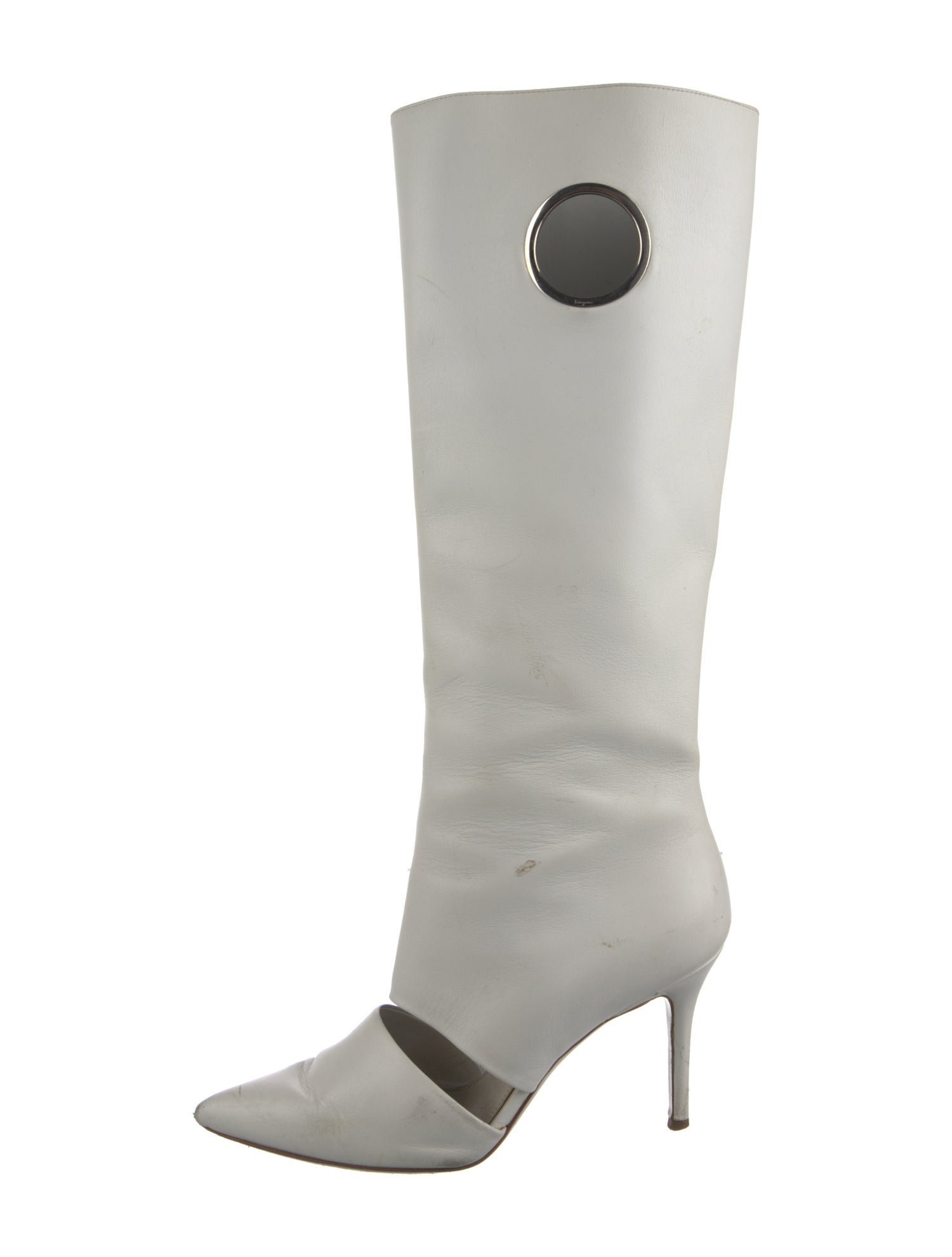 Ferragamo Eyelet Accent Boots