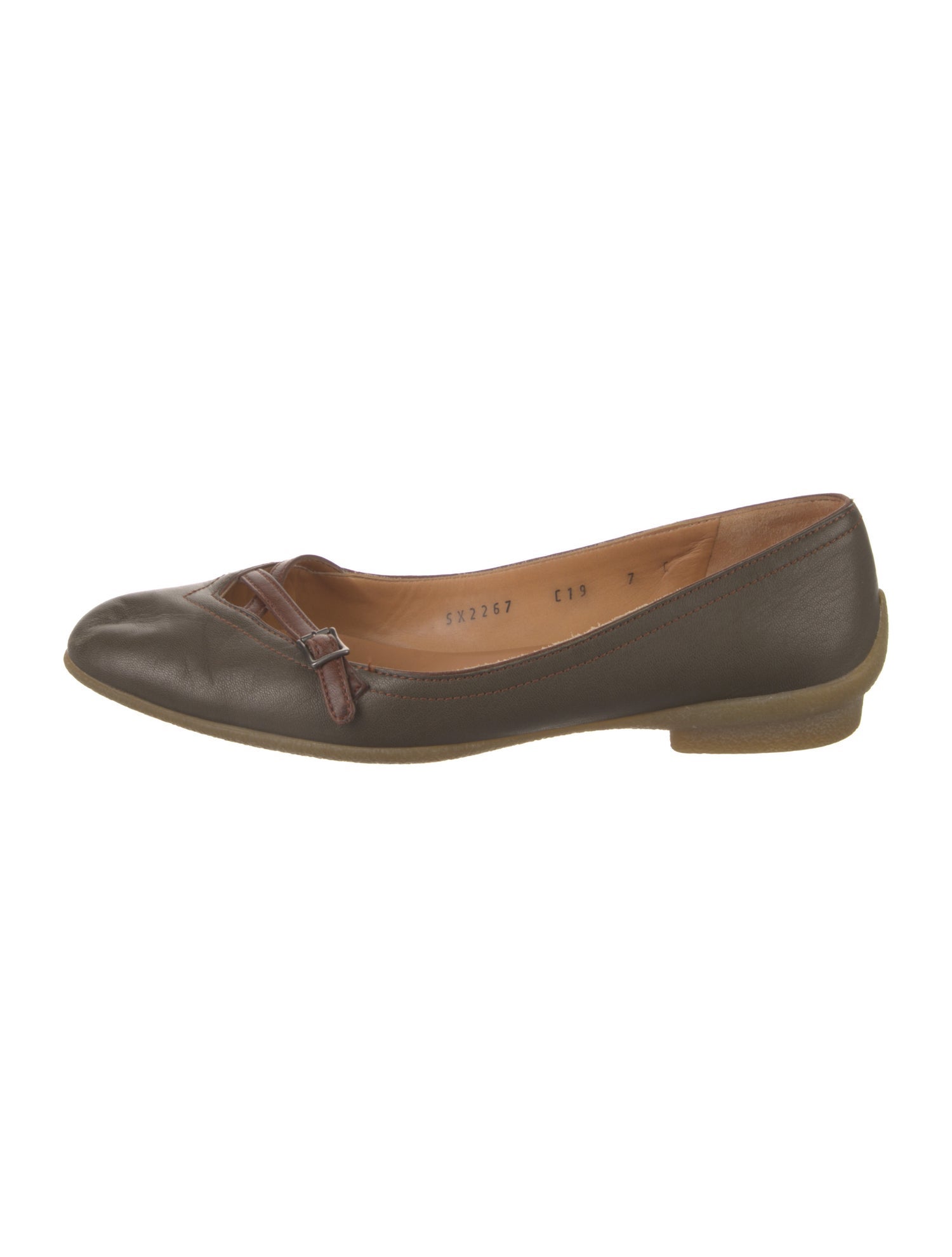 Salvatore Ferragamo Leather Flats