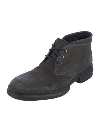Salvatore Ferragamo Suede Lace-Up Boots