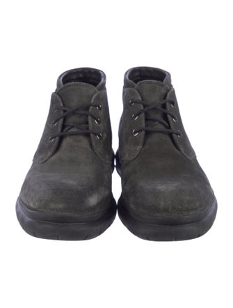 Salvatore Ferragamo Suede Lace-Up Boots