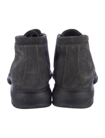 Salvatore Ferragamo Suede Lace-Up Boots