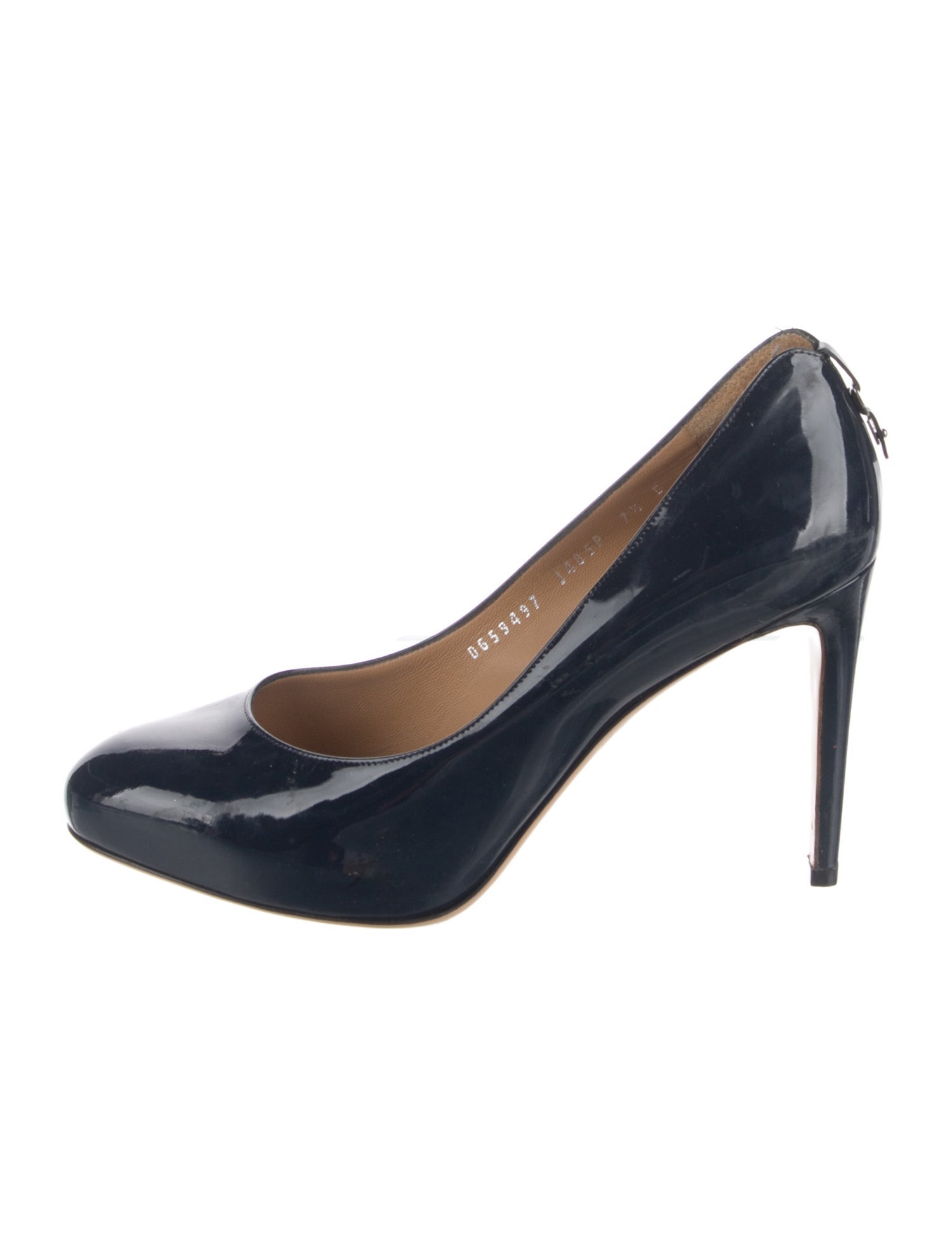 Salvatore Ferragamo Patent Leather Bow Accents Pumps