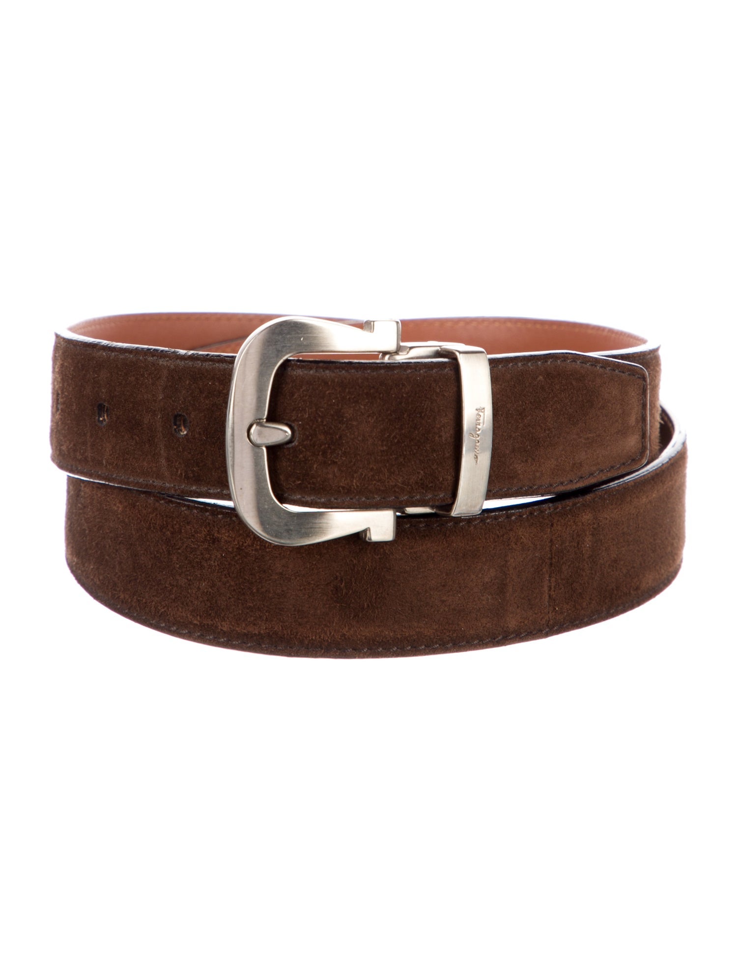 Ferragamo Gancini Logo Skinny Belt