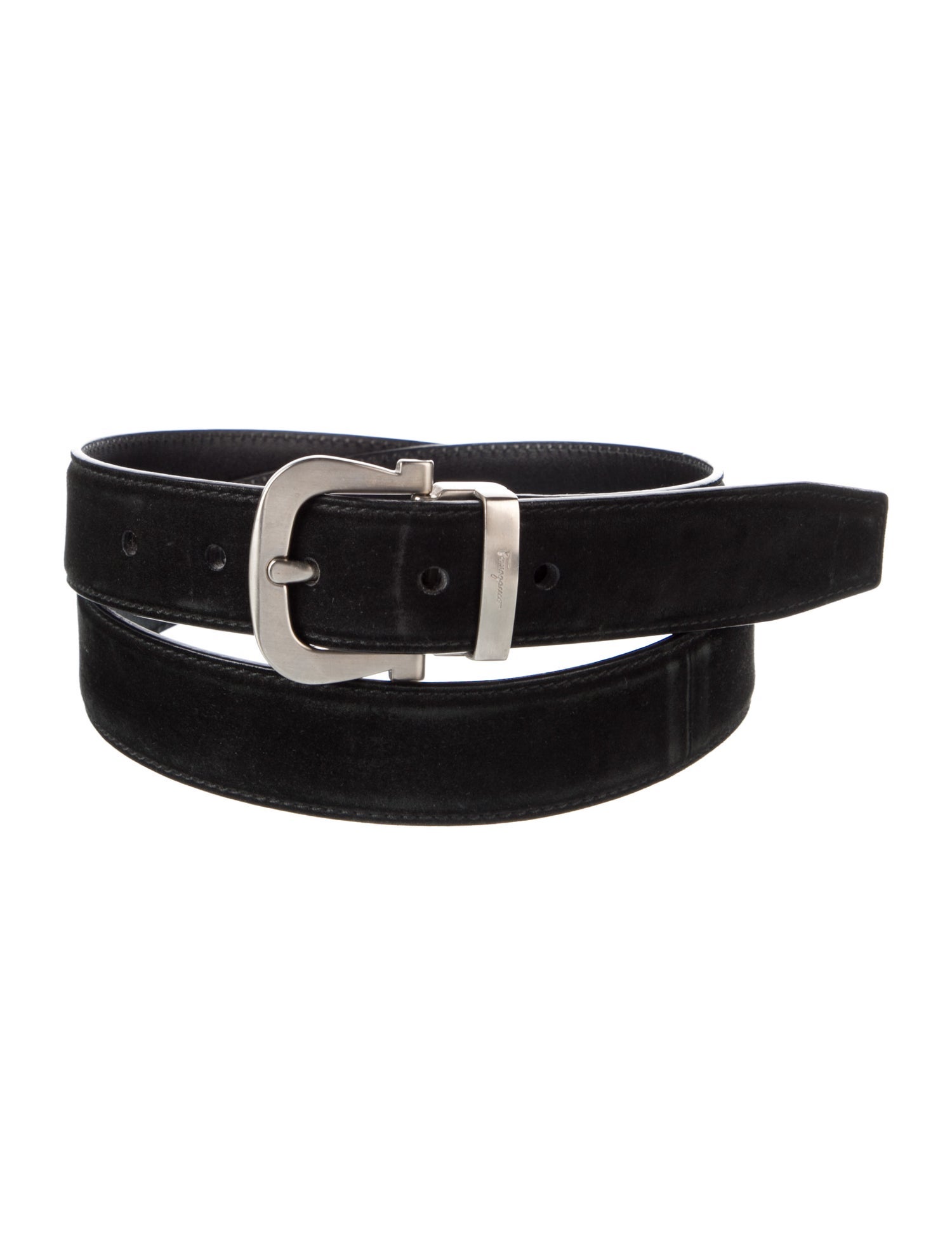 Ferragamo Gancini Logo Skinny Waist Belt