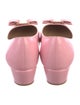 Ferragamo Leather Bow Accents Pumps