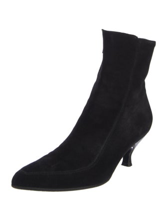 Salvatore Ferragamo Suede Sock Boots