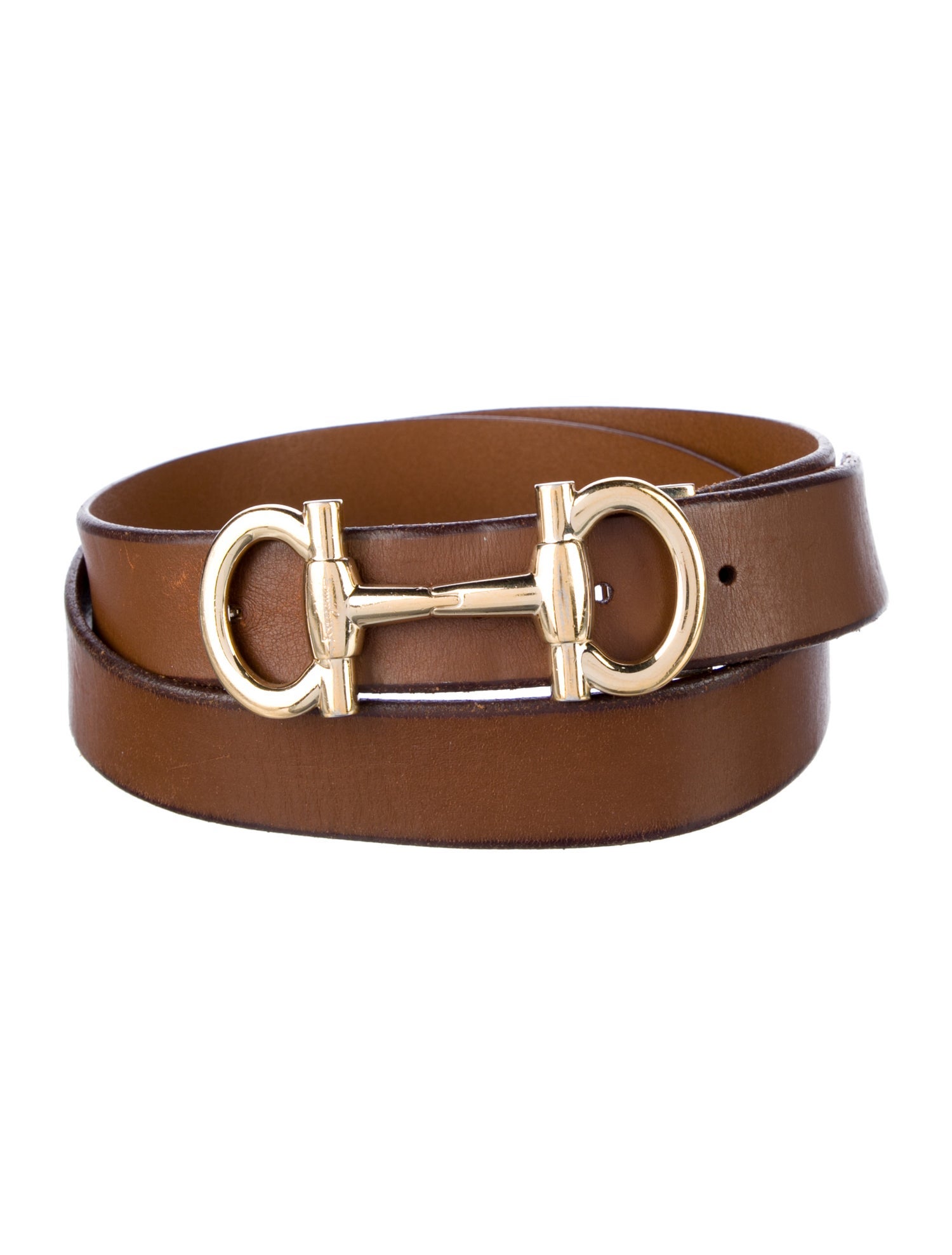 Ferragamo Gancini Logo Leather Belt Kit