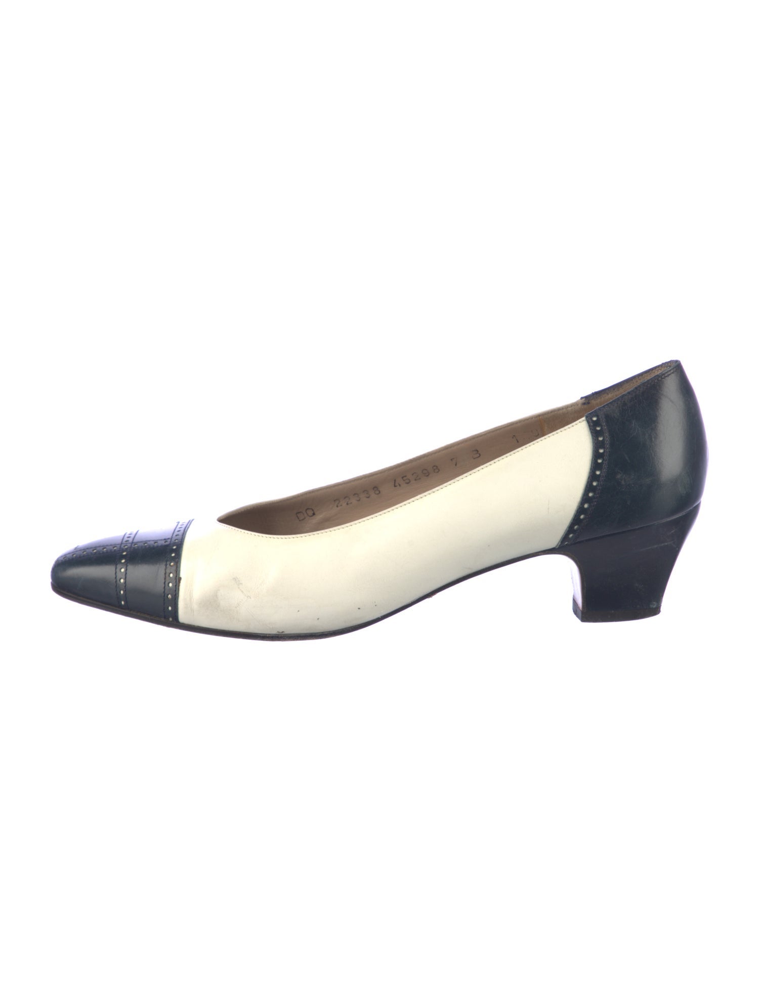 Ferragamo Leather Colorblock Pattern Flats