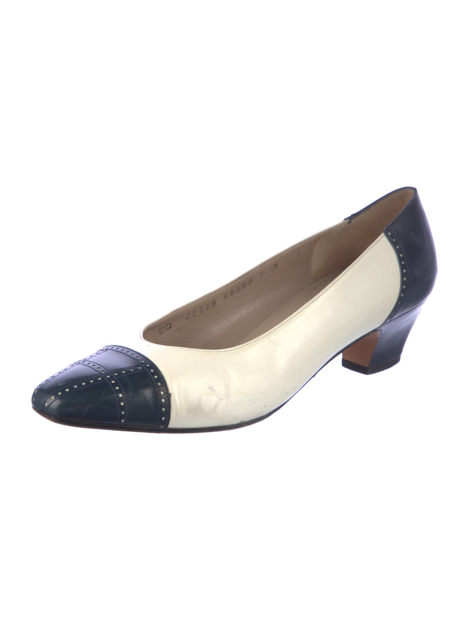 Ferragamo Leather Colorblock Pattern Flats