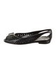 Salvatore Ferragamo Vara Bow Accent PVC D'Orsay Flats
