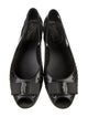 Salvatore Ferragamo Vara Bow Accent PVC D'Orsay Flats