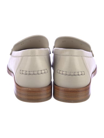 Ferragamo Gancini Logo Leather Loafers