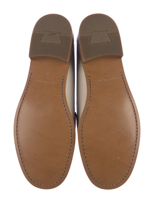 Ferragamo Gancini Logo Leather Loafers