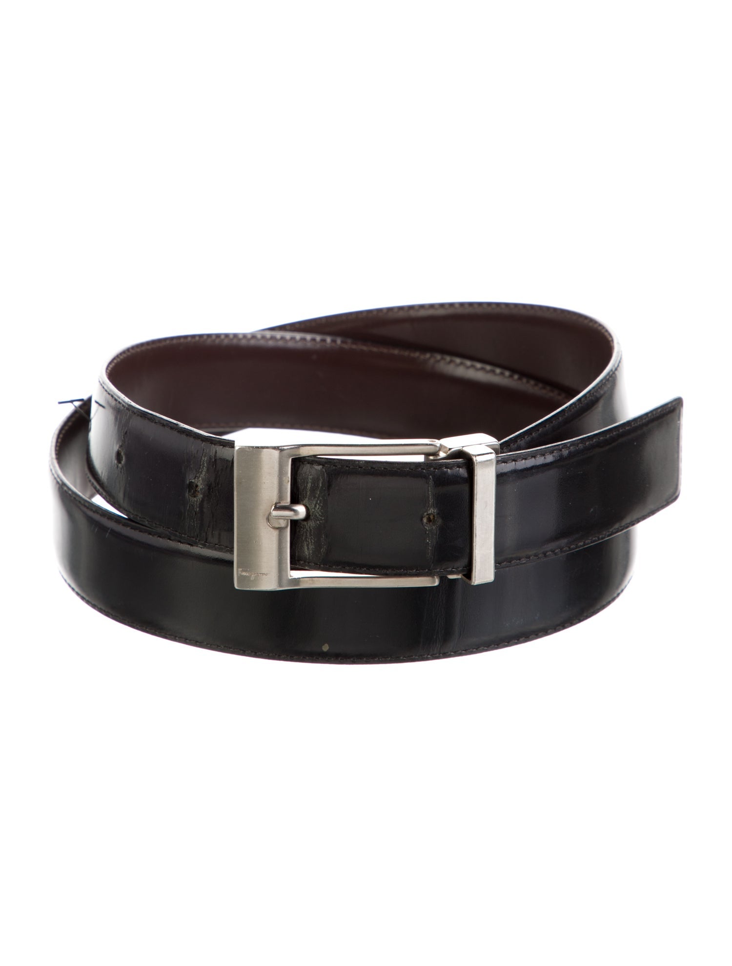 Ferragamo Skinny Leather Belt