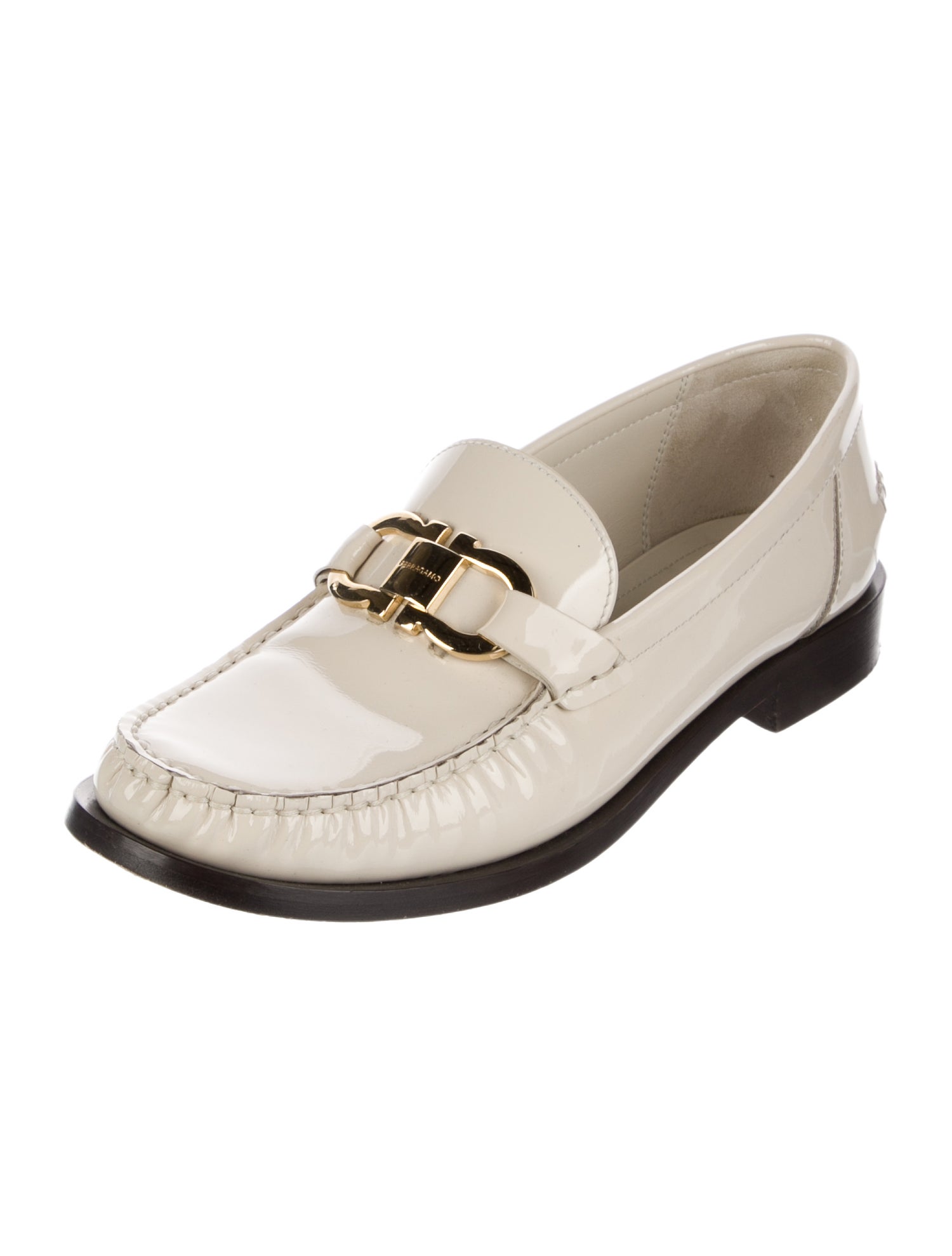 Ferragamo Vara Bow Accent Leather Loafers