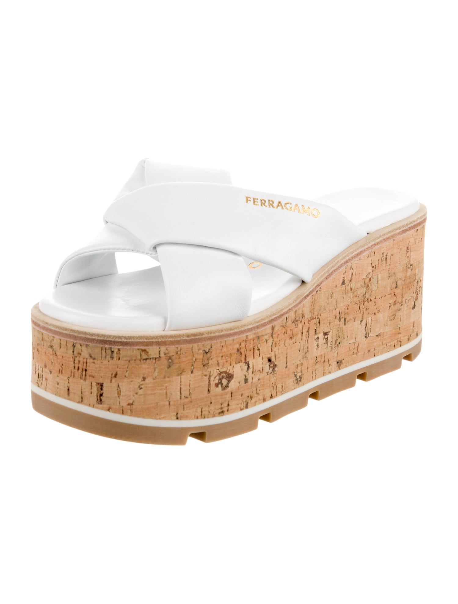 Ferragamo Leather Slides